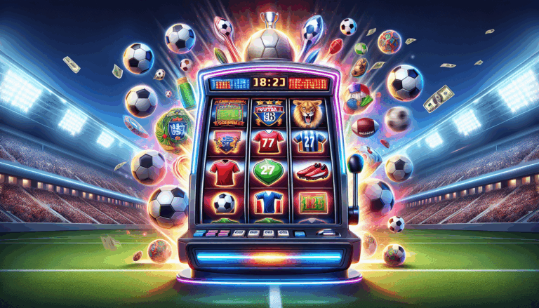 Slot dengan latar jalanan emas di langit